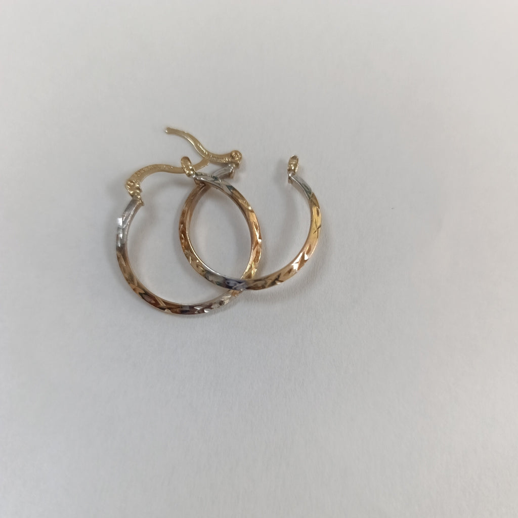 ARRACADAS PAR ORO COMBINADO 10 K 1.4 GRMS (SEMINUEVO)