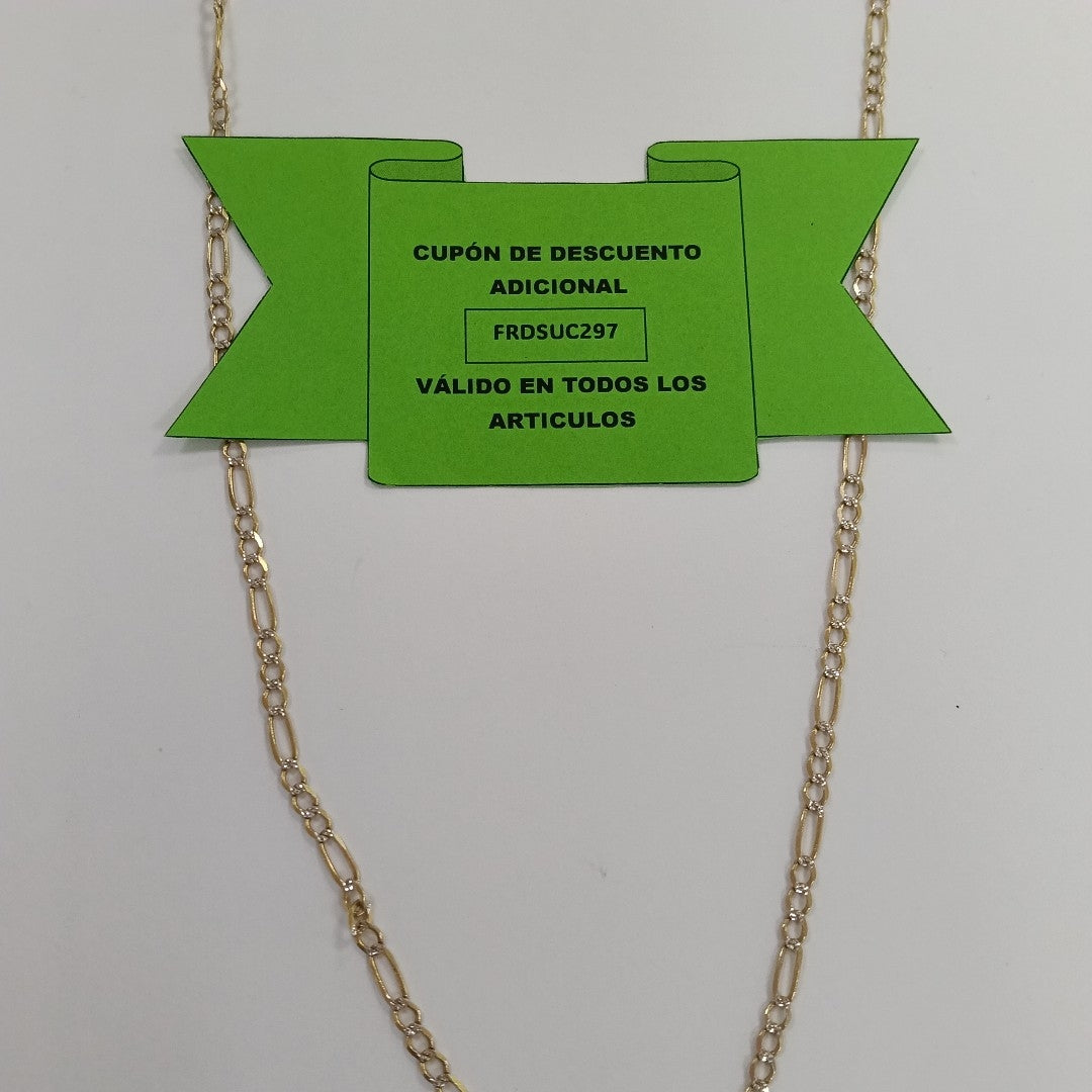 CADENA ORO COMBINADO 14 K 8,40 GRMS (SEMINUEVO)