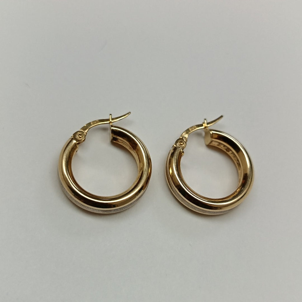 ARRACADAS PAR ORO 14 K 1.9 GRMS (SEMINUEVO)