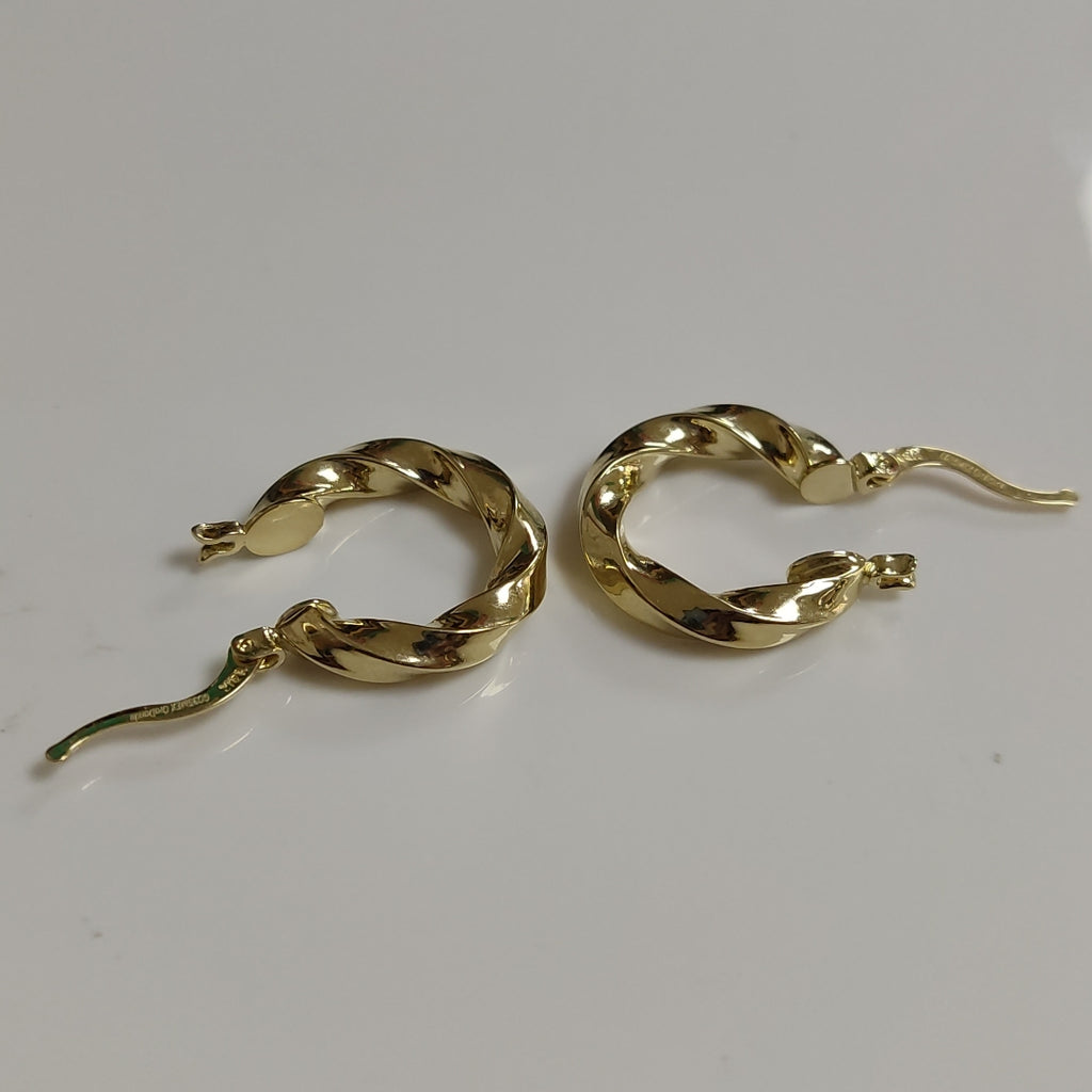 ARETES ARRACADA TORZAL 14K 1.9 GR (NUEVO)