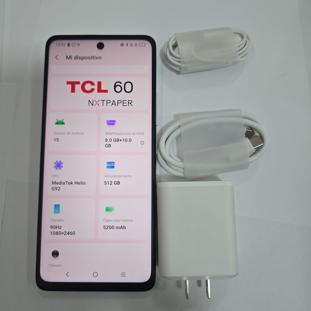 CELULAR TCL 60 NXTPAPER T626K (2025) 512 GB 8 GB RAM (SEMINUEVO)