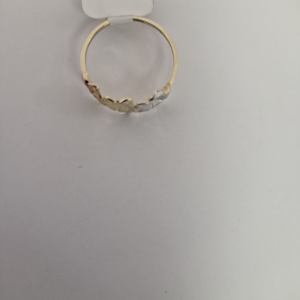 ANILLOS ANILLITO FIG FLORES 10K TALLA 8 1.3 GR (NUEVO)