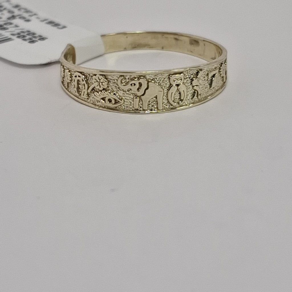 ANILLOS ARGOLLA DE LA SUERTE 10K TALLA 8 1.3 GR (NUEVO)