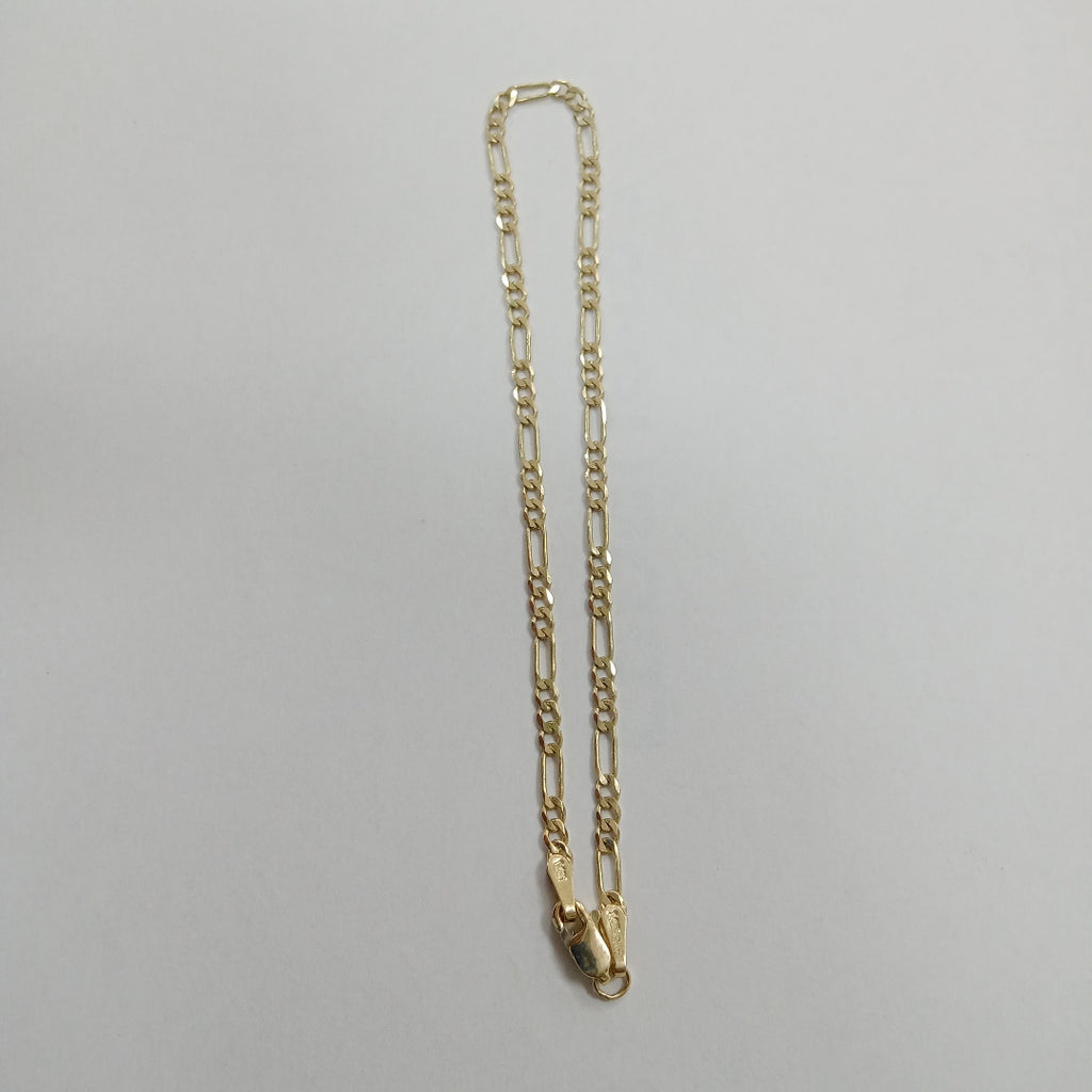 PULSERA TEJIDO 3X1 14K 21 CM 2.3 GR (NUEVO)