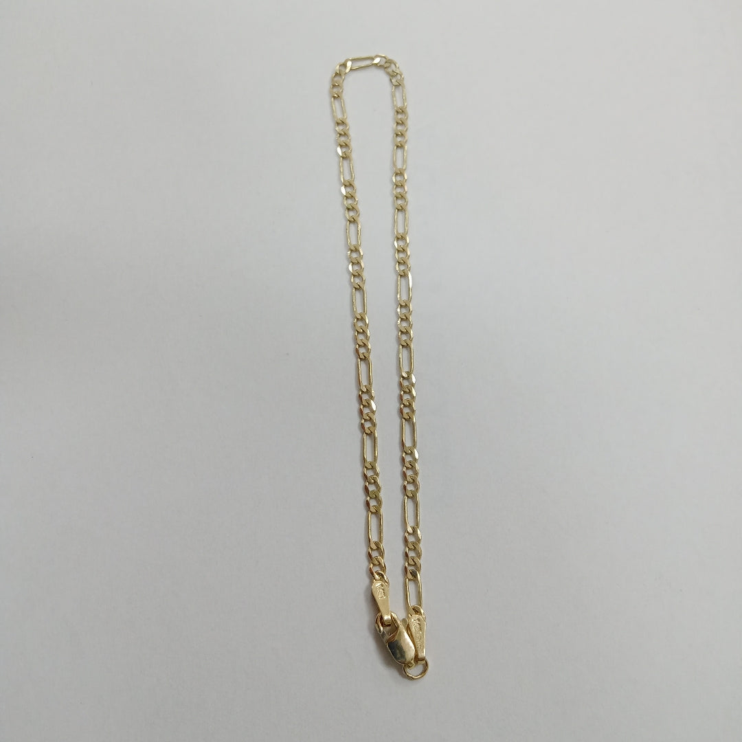 PULSERA TEJIDO 3X1 14K 21 CM 2.3 GR (NUEVO)
