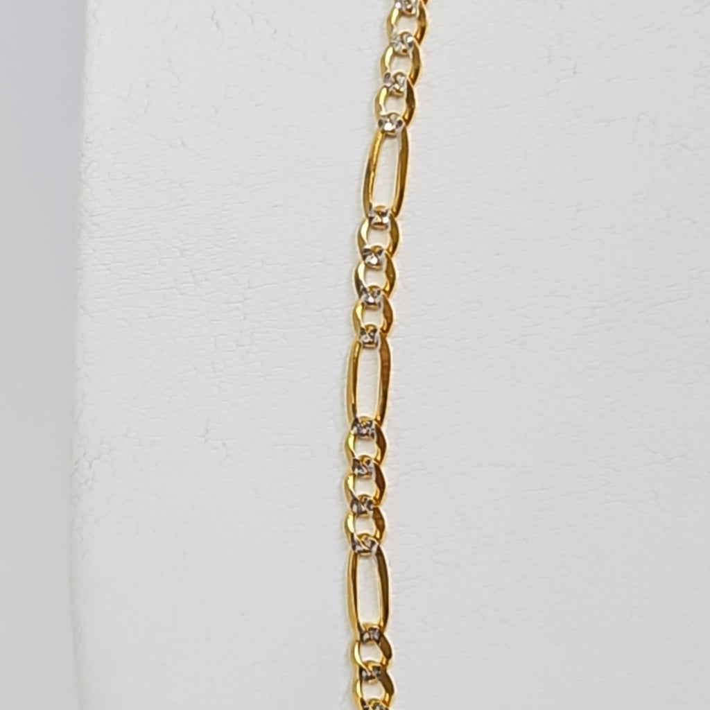 CADENAS 3X1 DIAMANTADA ORO 14K 55 CM 8.5 GR (NUEVO)