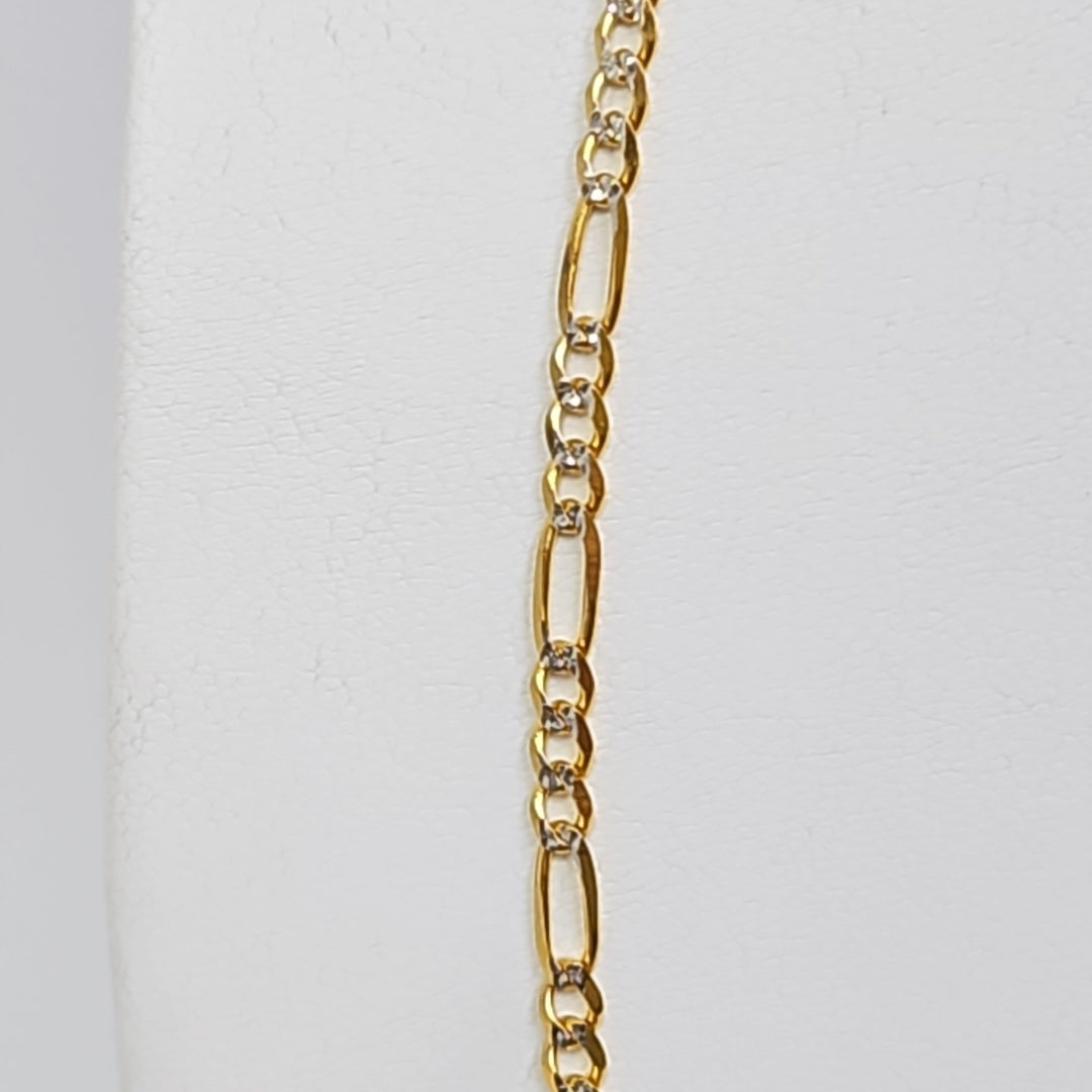 CADENAS 3X1 DIAMANTADA ORO 14K 55 CM 8.5 GR (NUEVO)