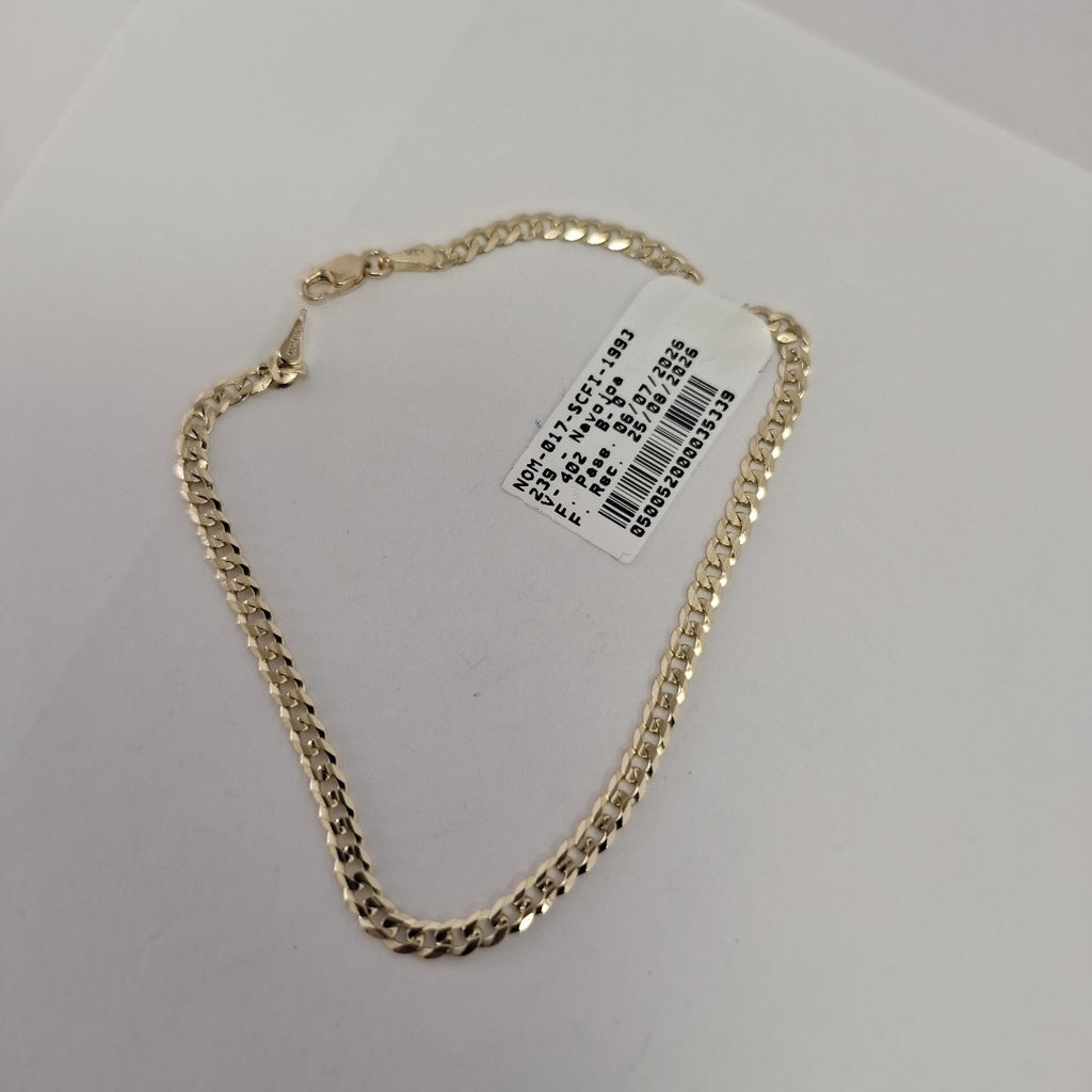 PULSERA BARBADA 14K 21 CM 3.7 GR (NUEVO)