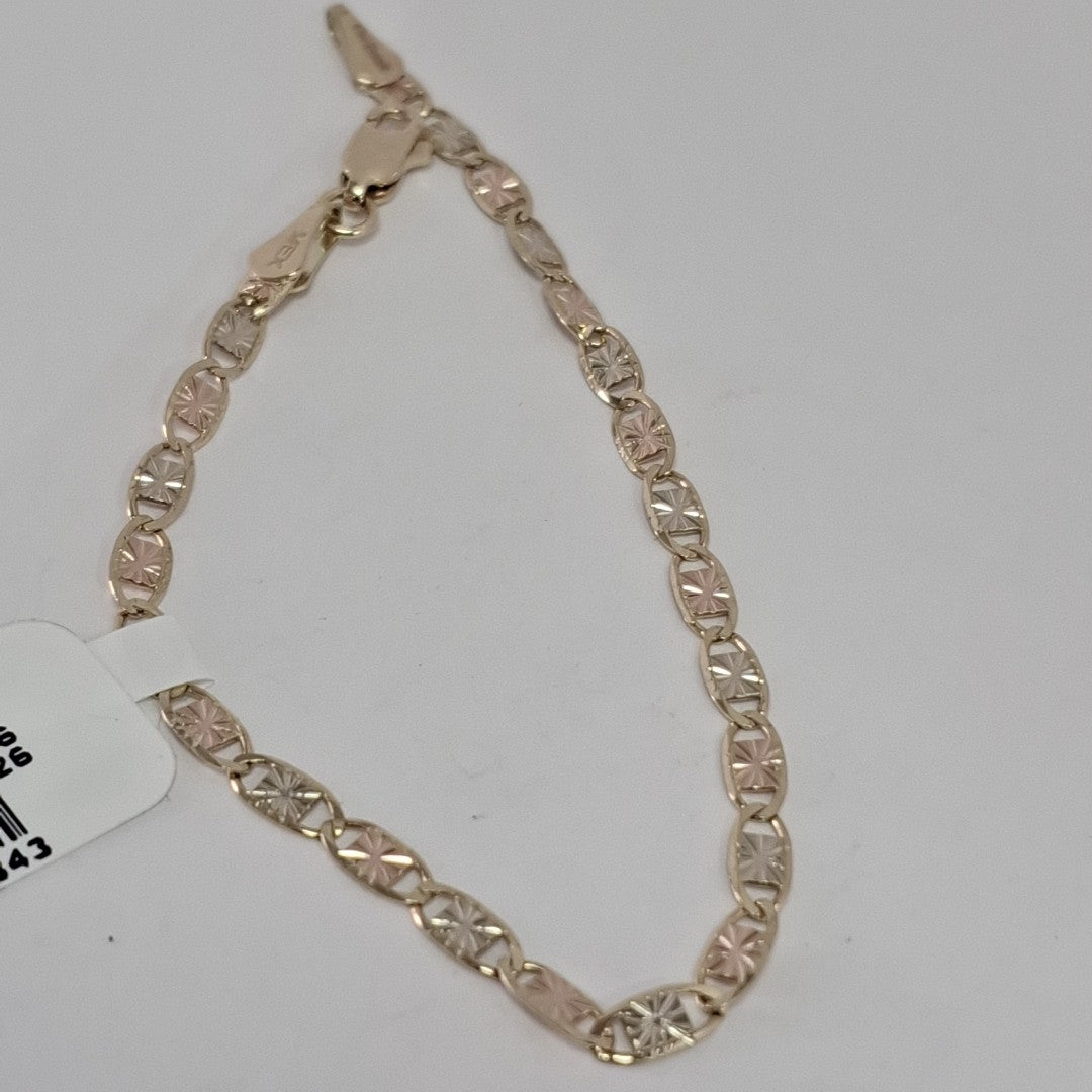 PULSERA GUCHI 14K 18 CM 3 GR (NUEVO)