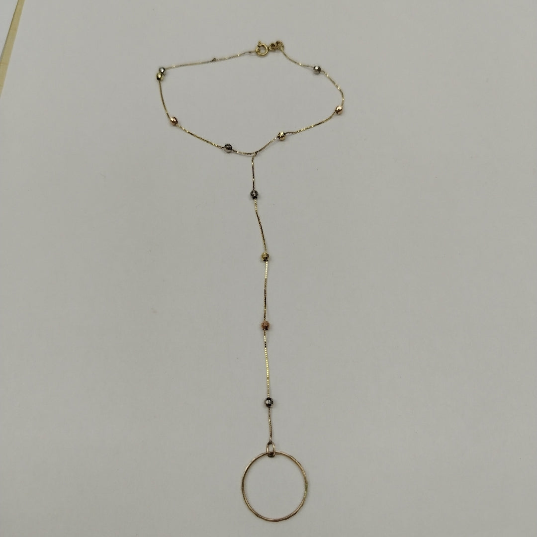 PULSERA ORO, ORO COMBINADO 10 K 1.7 GRMS (SEMINUEVO)