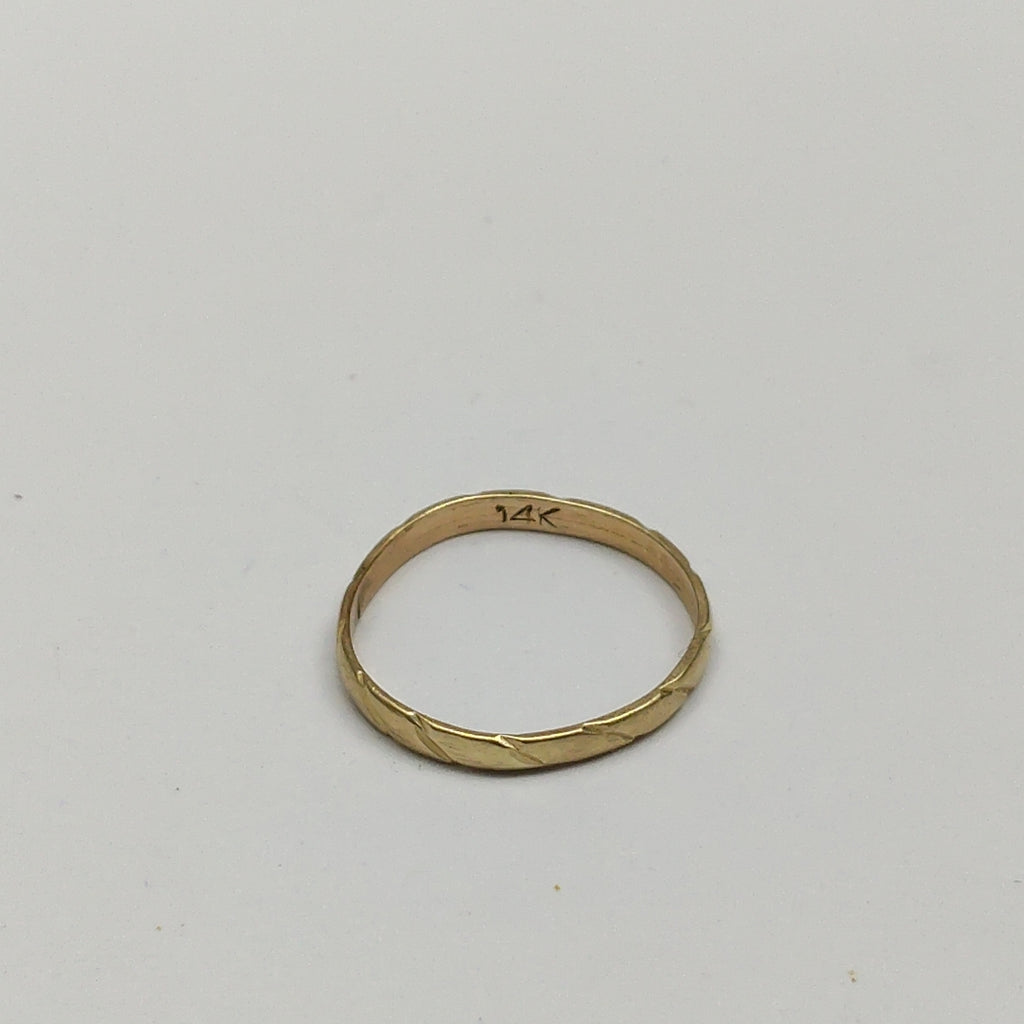 ARGOLLA ORO 14 K 0.8 GRMS (SEMINUEVO)