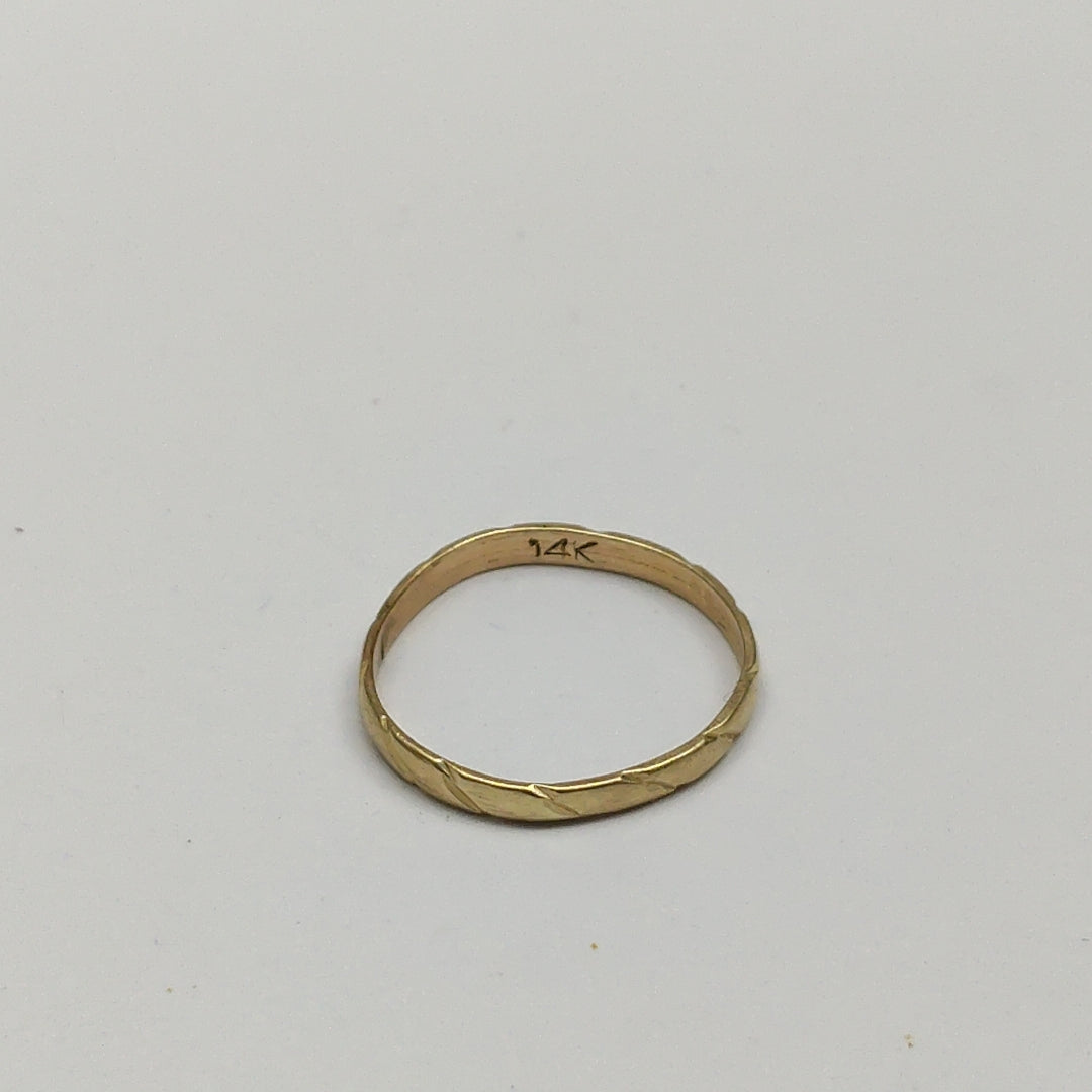 ARGOLLA ORO 14 K 0.8 GRMS (SEMINUEVO)