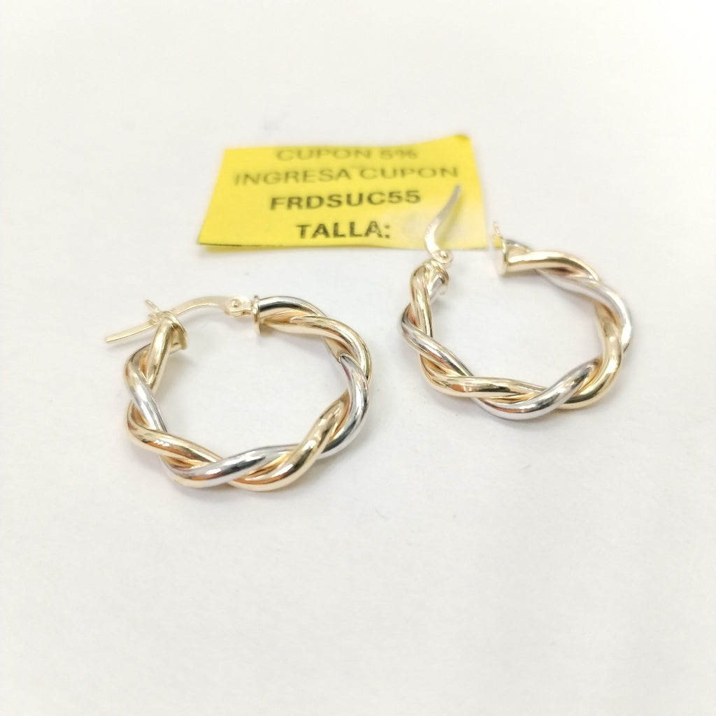 ARRACADAS PAR ORO 14 K 2,20 GRMS (SEMINUEVO)