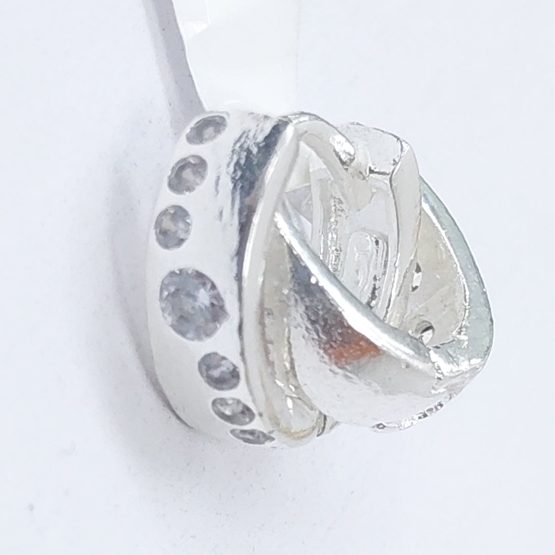 ARRACADAS C/CIRCONIAS PLATA .925 2.4 GR (NUEVO)