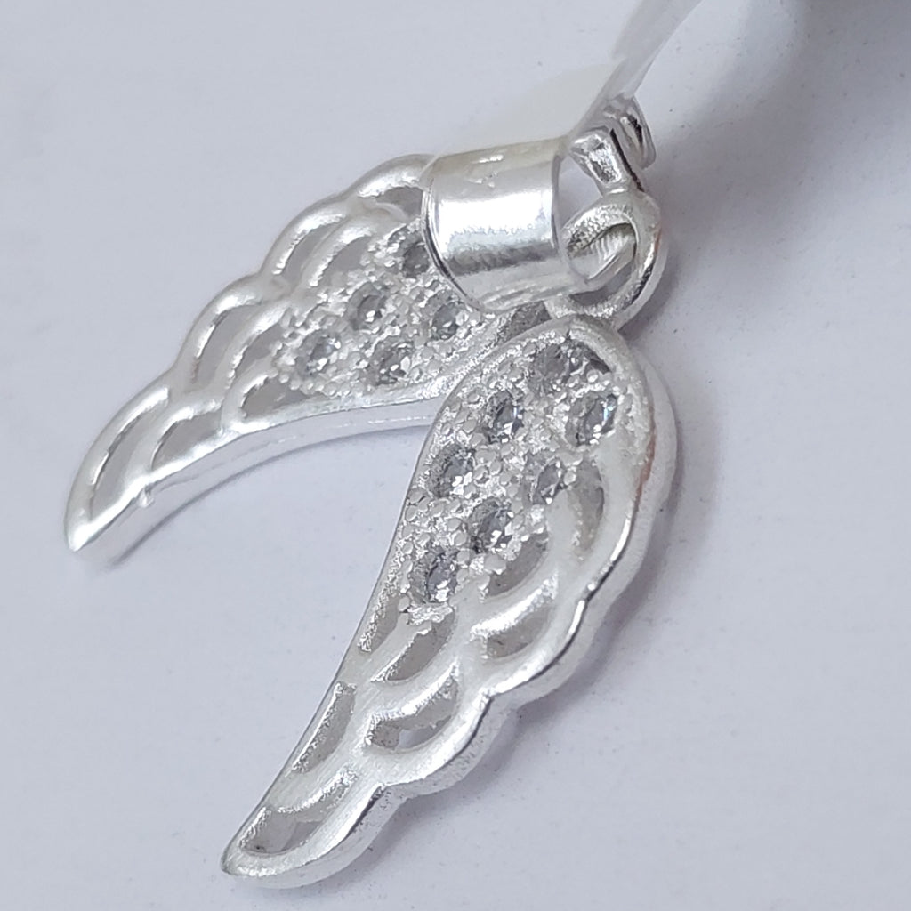 DIJE ALAS C/CIRCONIAS PLATA .925 2.3 GR (NUEVO)