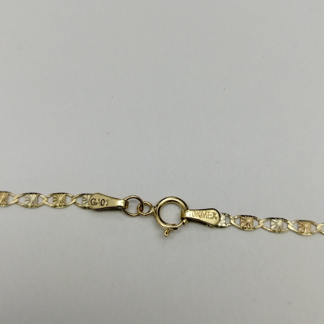CADENAS TEJIDO GUCHI ORO 10K 45 CM 2.3 GR (NUEVO)