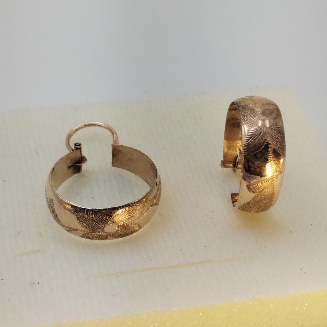 ARETES PAR ORO 8 K 3.1 GRMS (SEMINUEVO)
