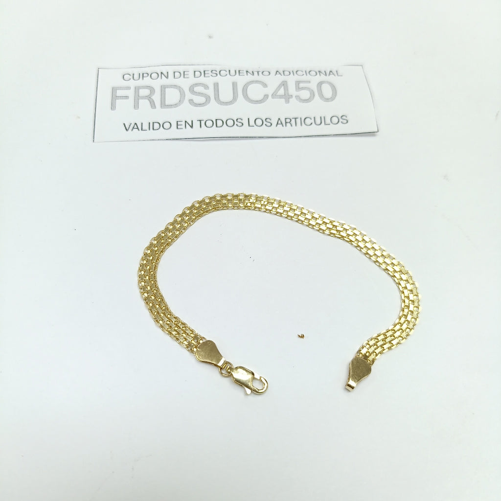 PULSERA ESPECIAL 14K 18 CM 4.4 GR (NUEVO)