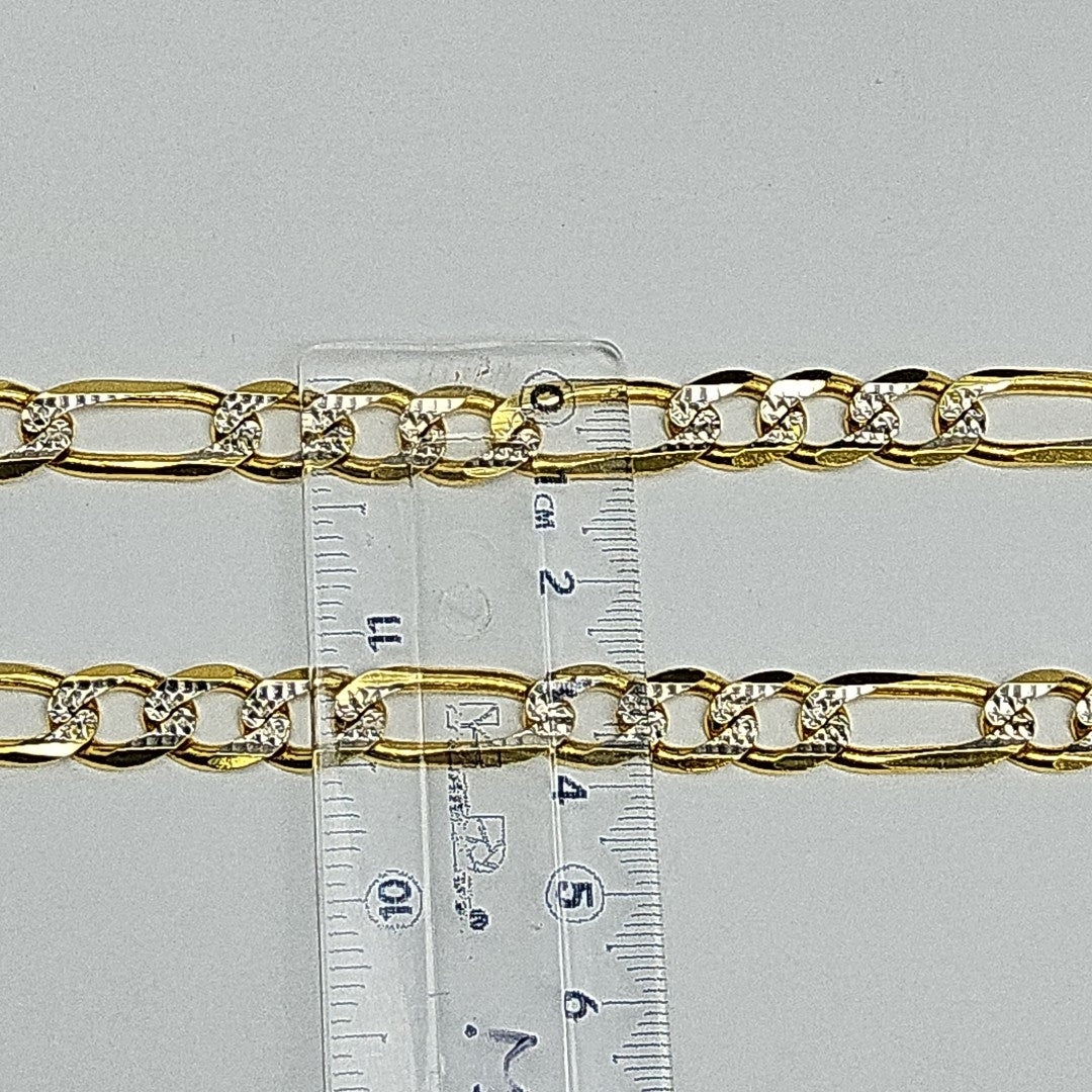 CADENA 3X1 DIAMANTADA 14K 65 CM 87.1 GR (NUEVO)