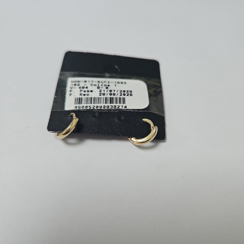 ARETES HUGGIE 14K 1.3 GR (NUEVO)