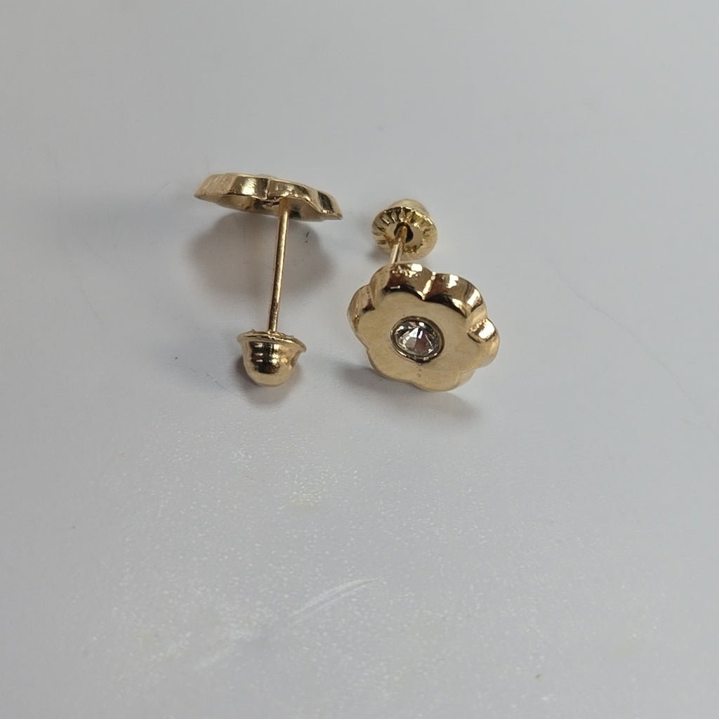BROQUELES BROQUEL FIG FLOR C CIRCONIA 14K 0.2581 GR (NUEVO)