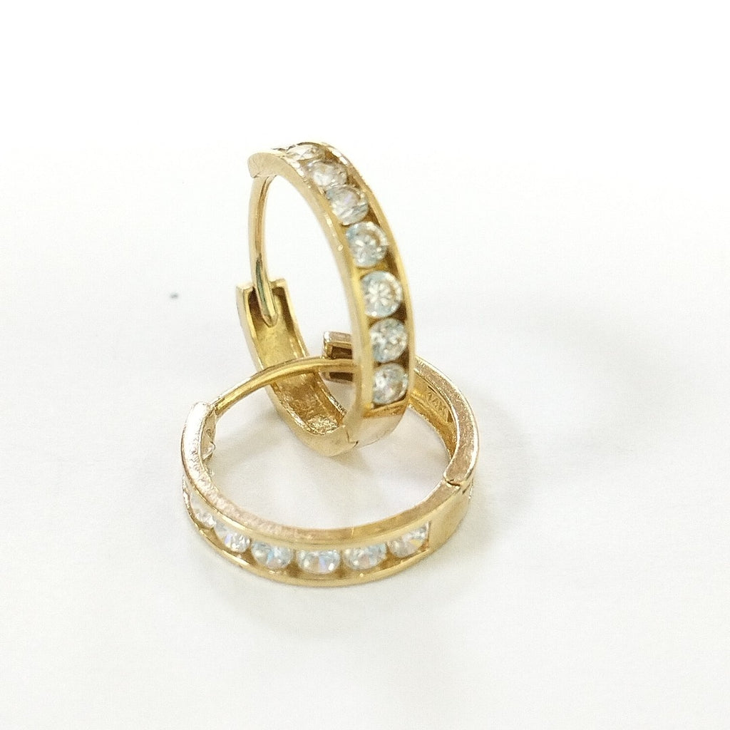 ARETES PAR ORO 14 K 1 GRMS (SEMINUEVO)