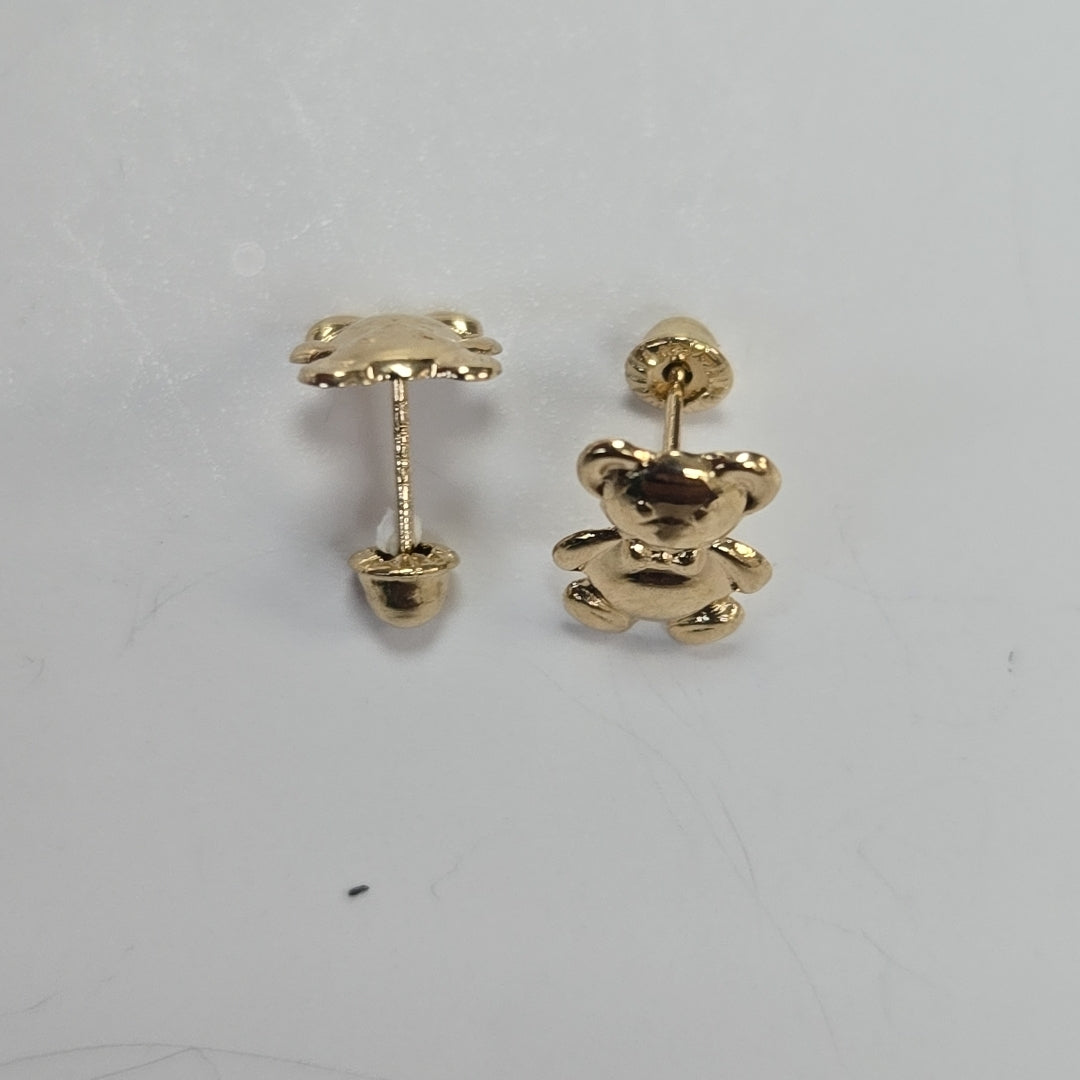 BROQUELES BROQUEL FIG OSO 14K 0.2592 GR (NUEVO)