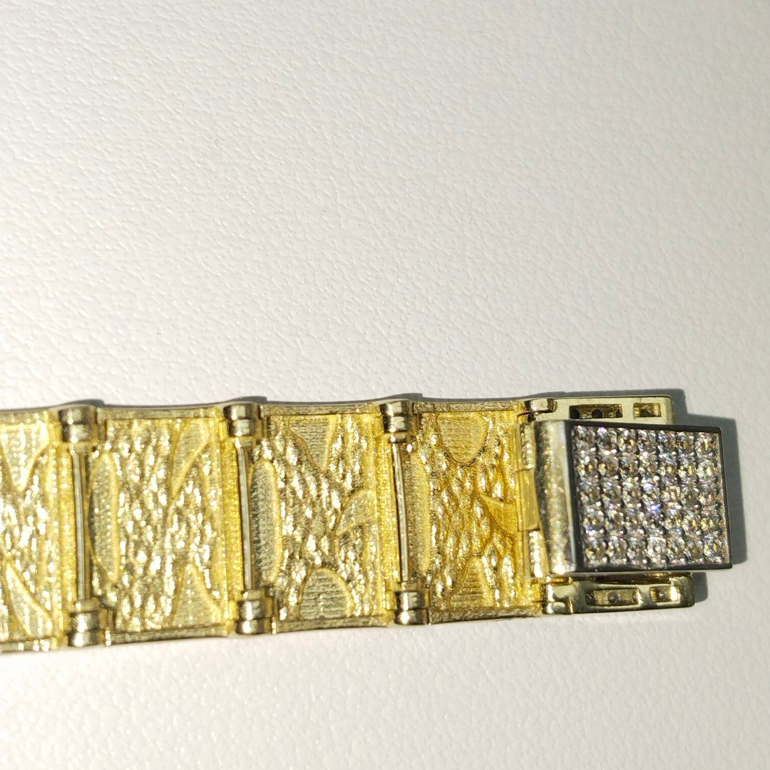 PULSERAS CABALLERO ORO 10K 13.7 (NUEVO)