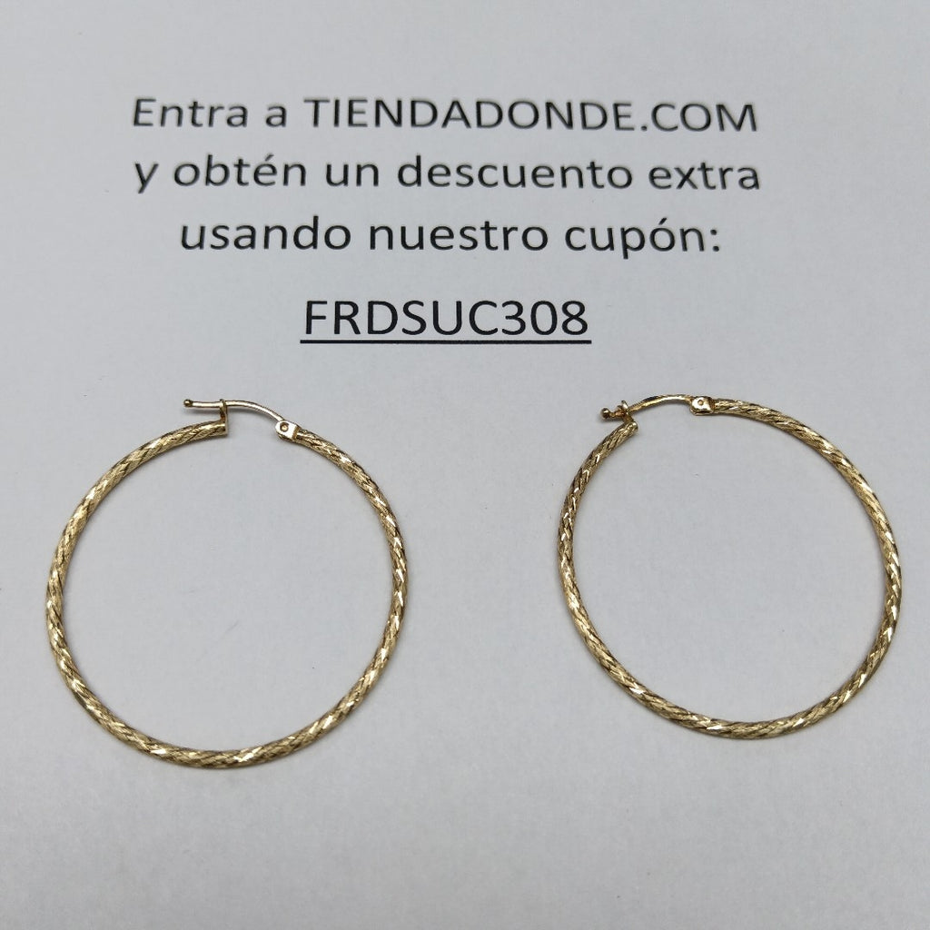 ARRACADAS PAR ORO 14 K 4.1 GRMS (SEMINUEVO)