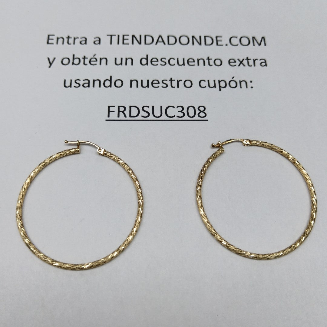 ARRACADAS PAR ORO 14 K 4.1 GRMS (SEMINUEVO)