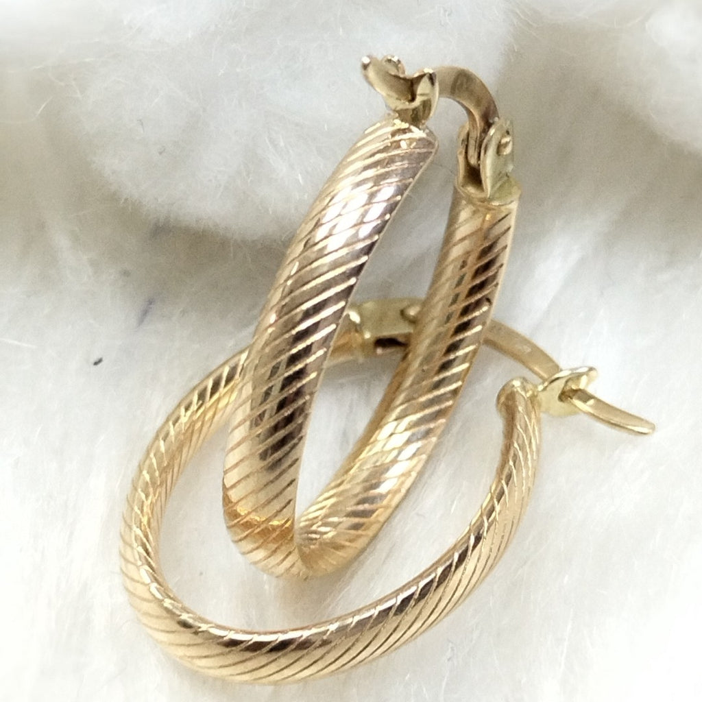 ARRACADAS PAR ORO 14 K 1.4 GRMS (SEMINUEVO)