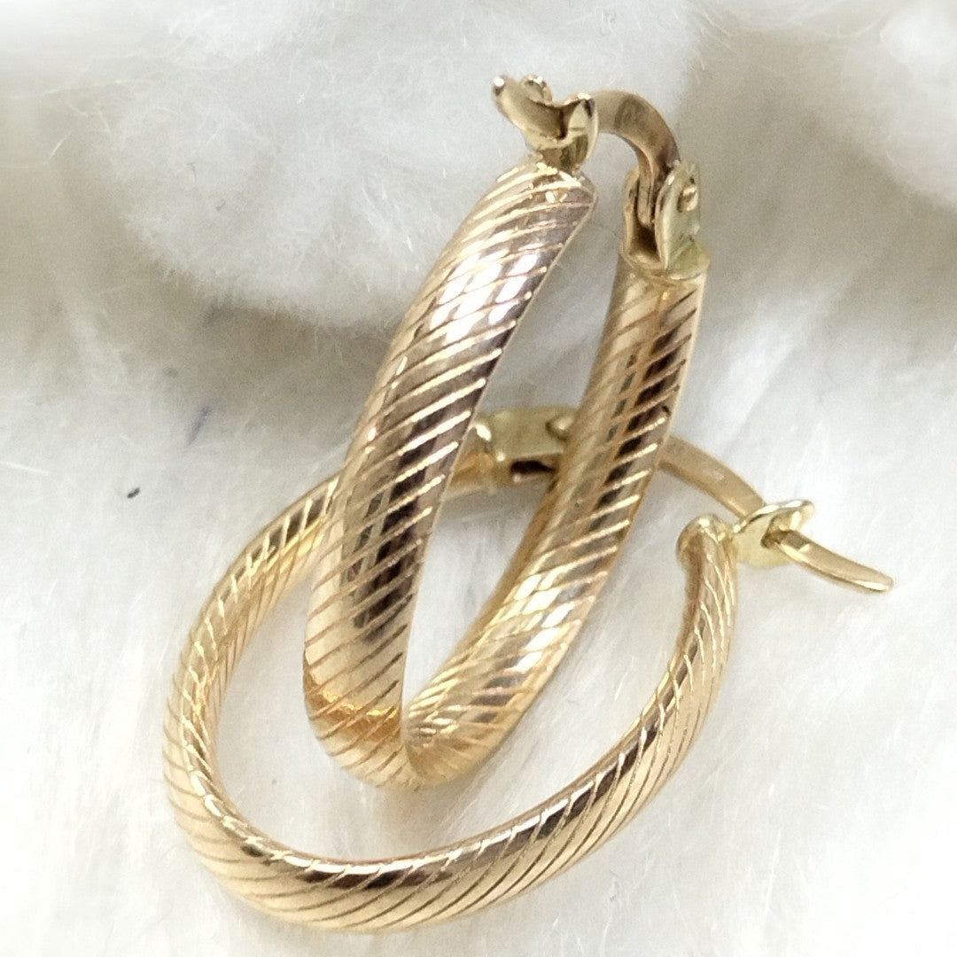 ARRACADAS PAR ORO 14 K 1.4 GRMS (SEMINUEVO)