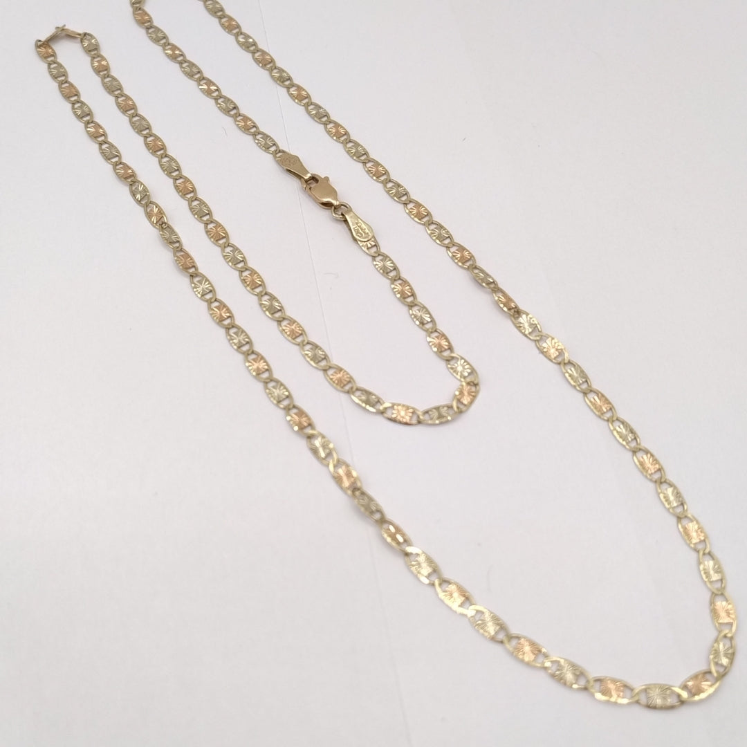 CADENA ORO, ORO COMBINADO 10 K 7 GRMS (SEMINUEVO)
