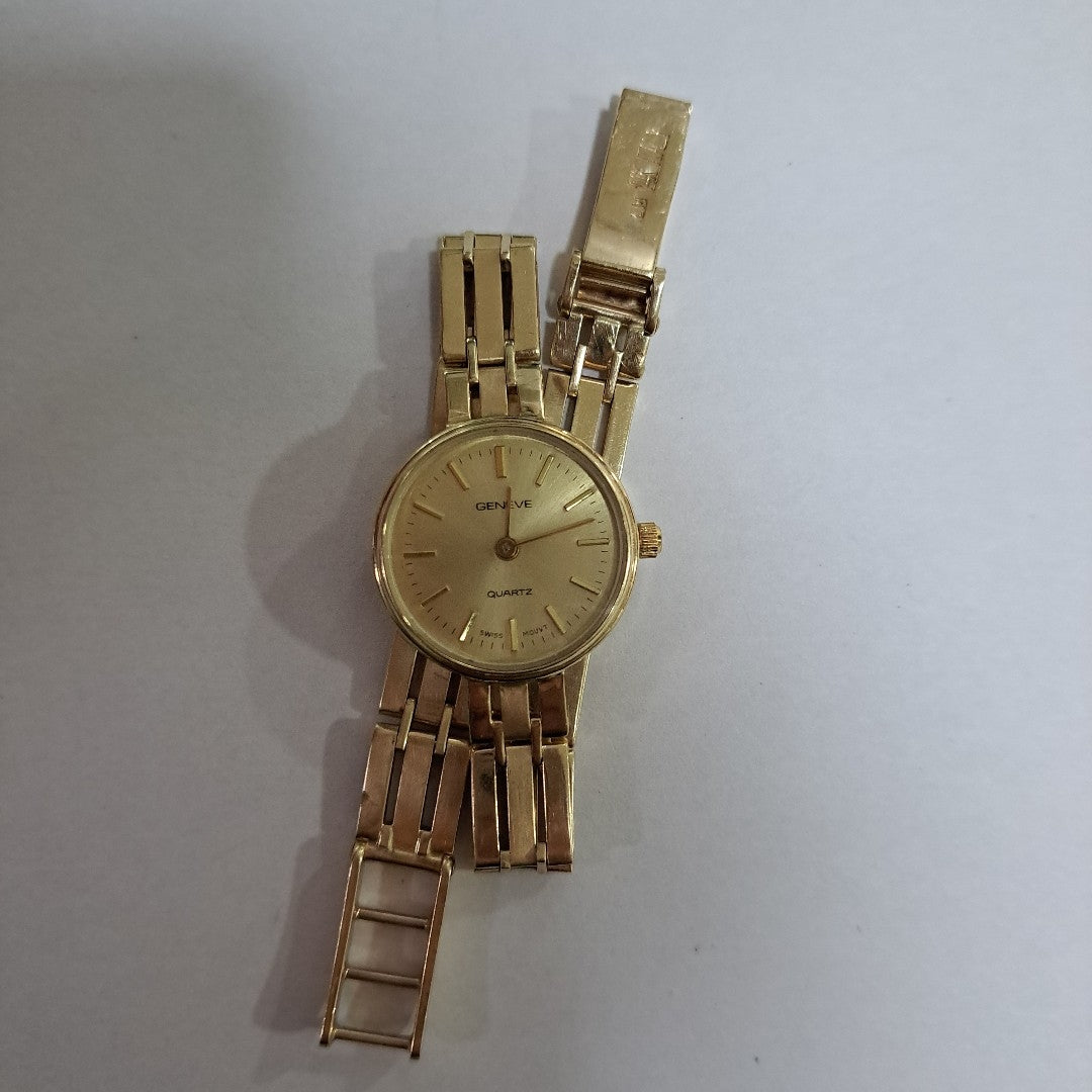 RELOJ CAJA Y PULSO ORO ORO 14 K 24.6 GRMS (SEMINUEVO)