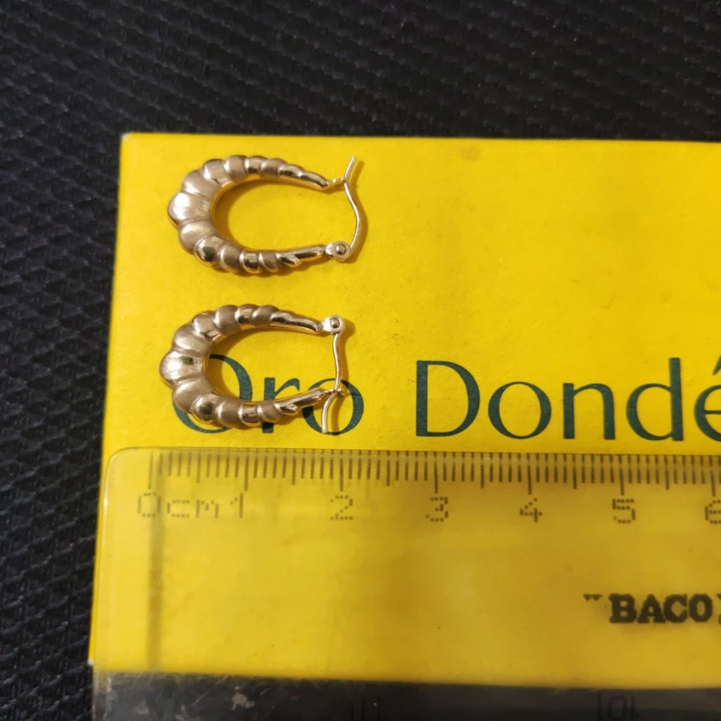 ARRACADAS PAR ORO 10 K 1.2 GRMS (SEMINUEVO)
