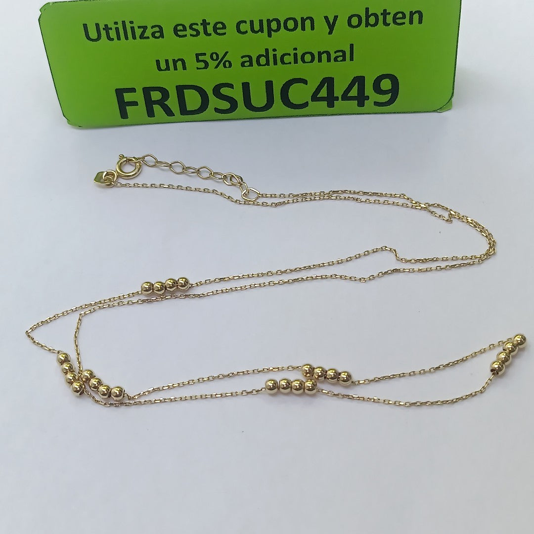 GARGANTILLA ORO 14 K 2.2 GRMS (SEMINUEVO)