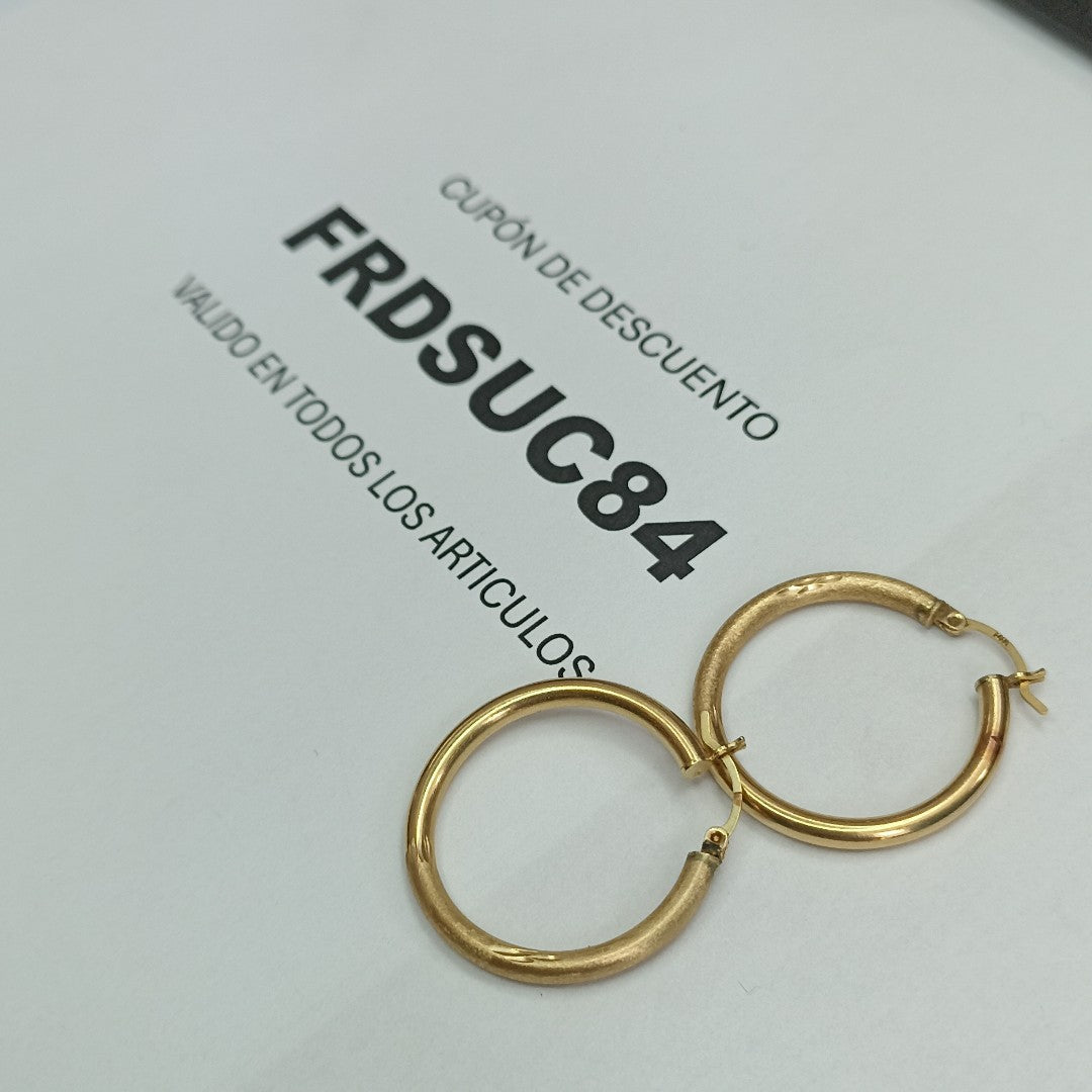 ARRACADAS PAR ORO 14 K 2,50 GRMS (SEMINUEVO)