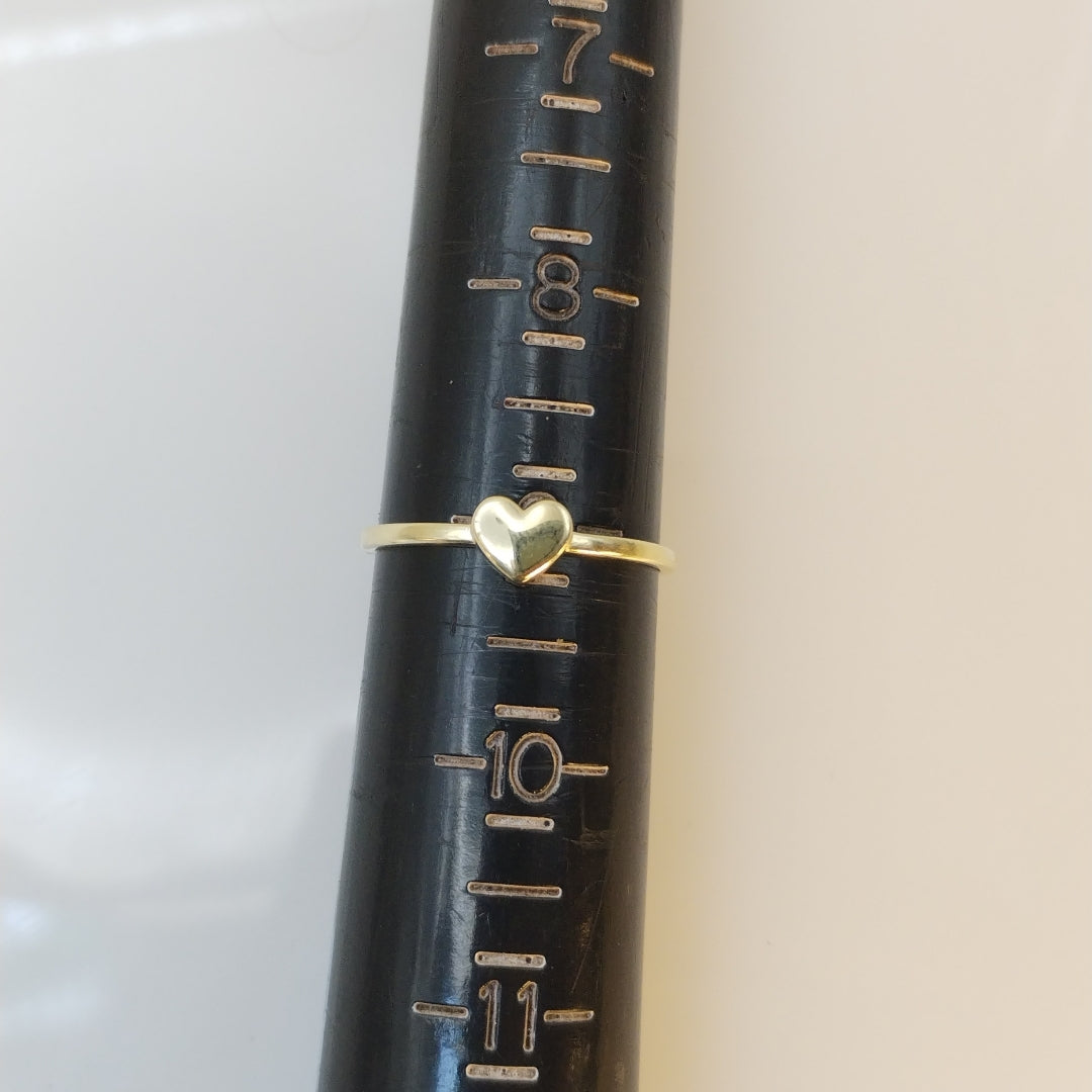 ANILLOS ANILLITO FIG CORAZON 10K TALLA 9 1.2 GR (NUEVO)