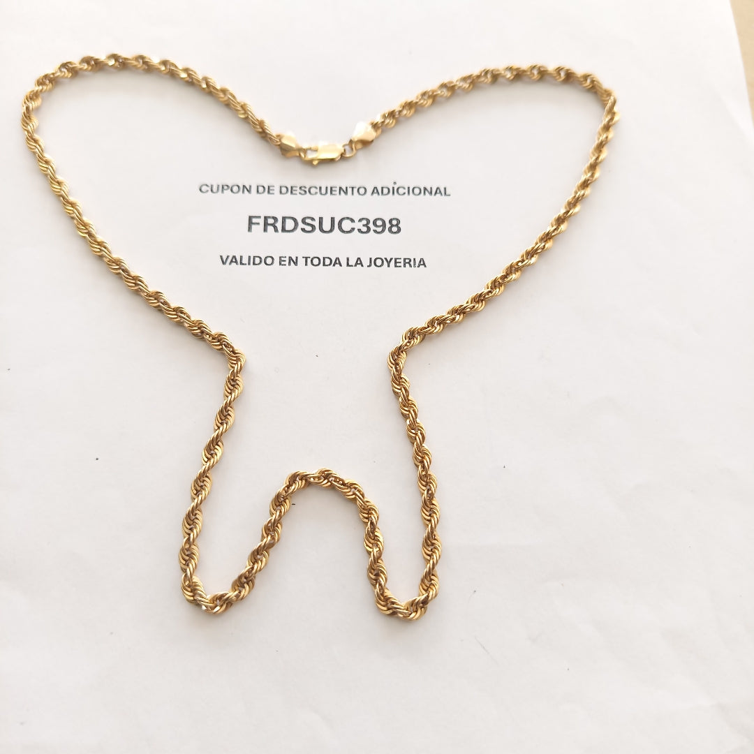 CADENA ORO 14 K 7.4 GRMS (SEMINUEVO)