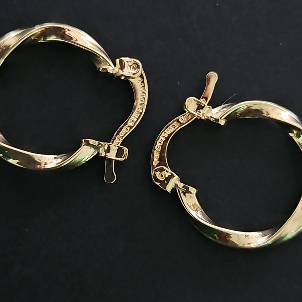 ARETES ARRACADAS TORZAL 14K 1.1 GR (NUEVO)