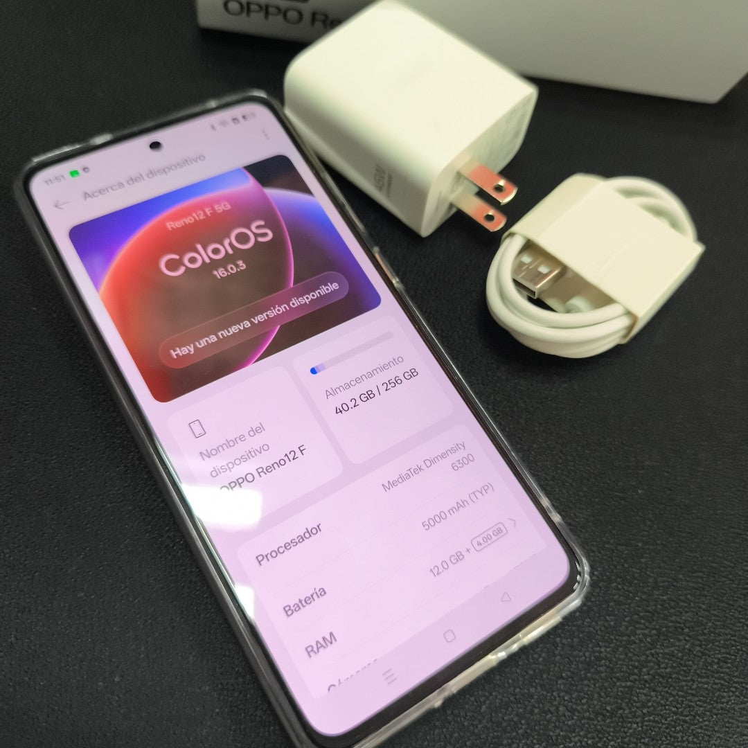 CELULAR OPPO RENO 12F 5G CPH2637 256 GB 12 GB RAM (SEMINUEVO)