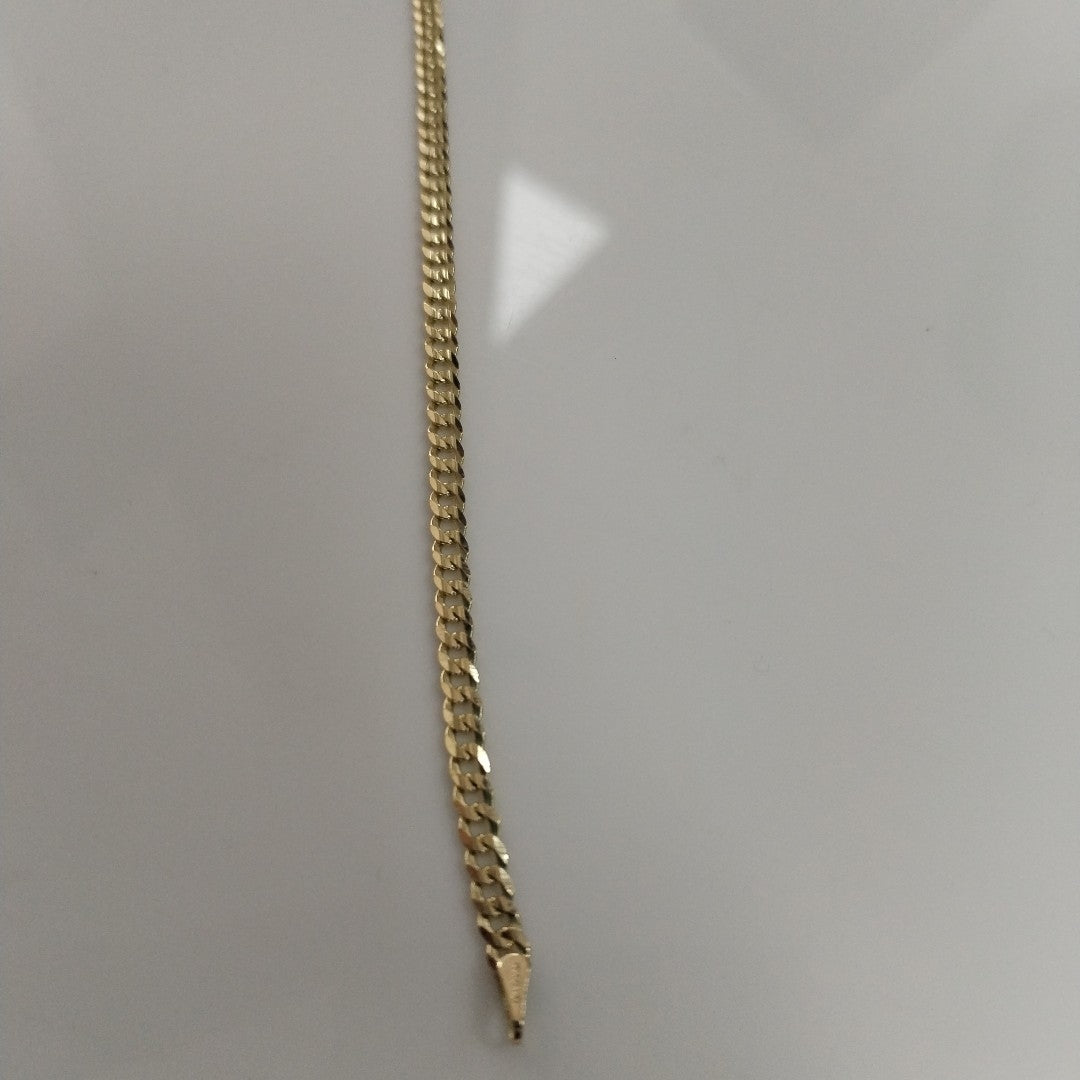 PULSERA BARBADA 14K 18 CM 3.3 GR (NUEVO)