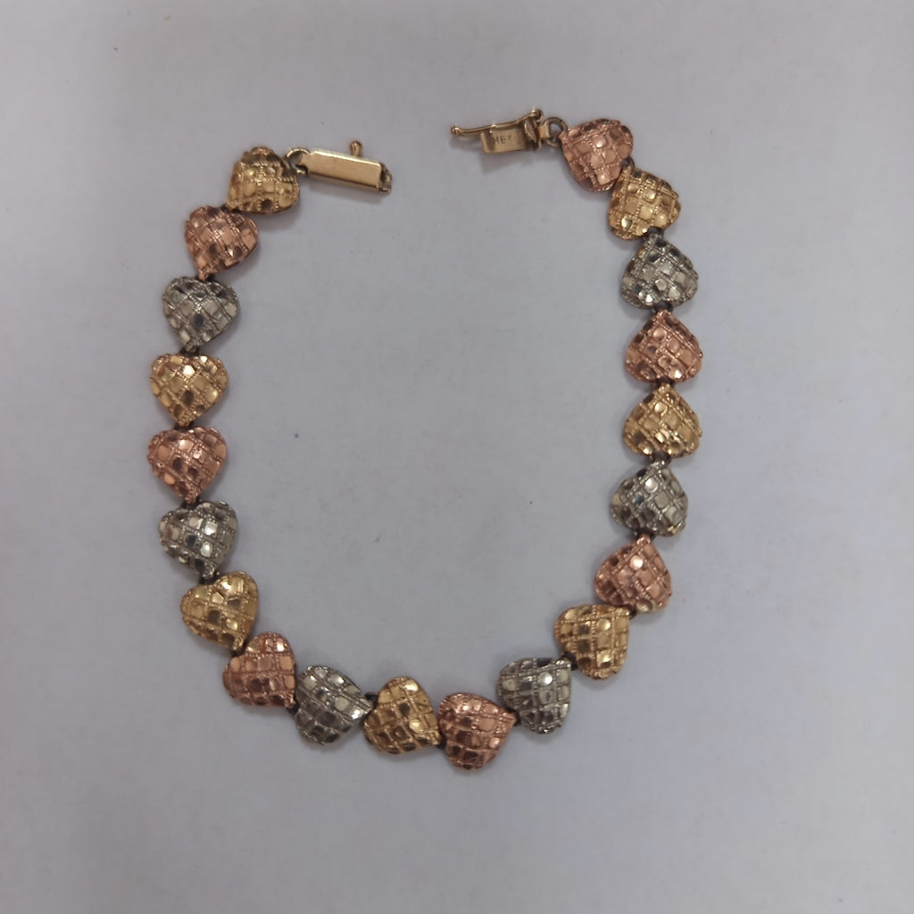 PULSERA ORO COMBINADO 10 K 9,90 GRMS (SEMINUEVO)