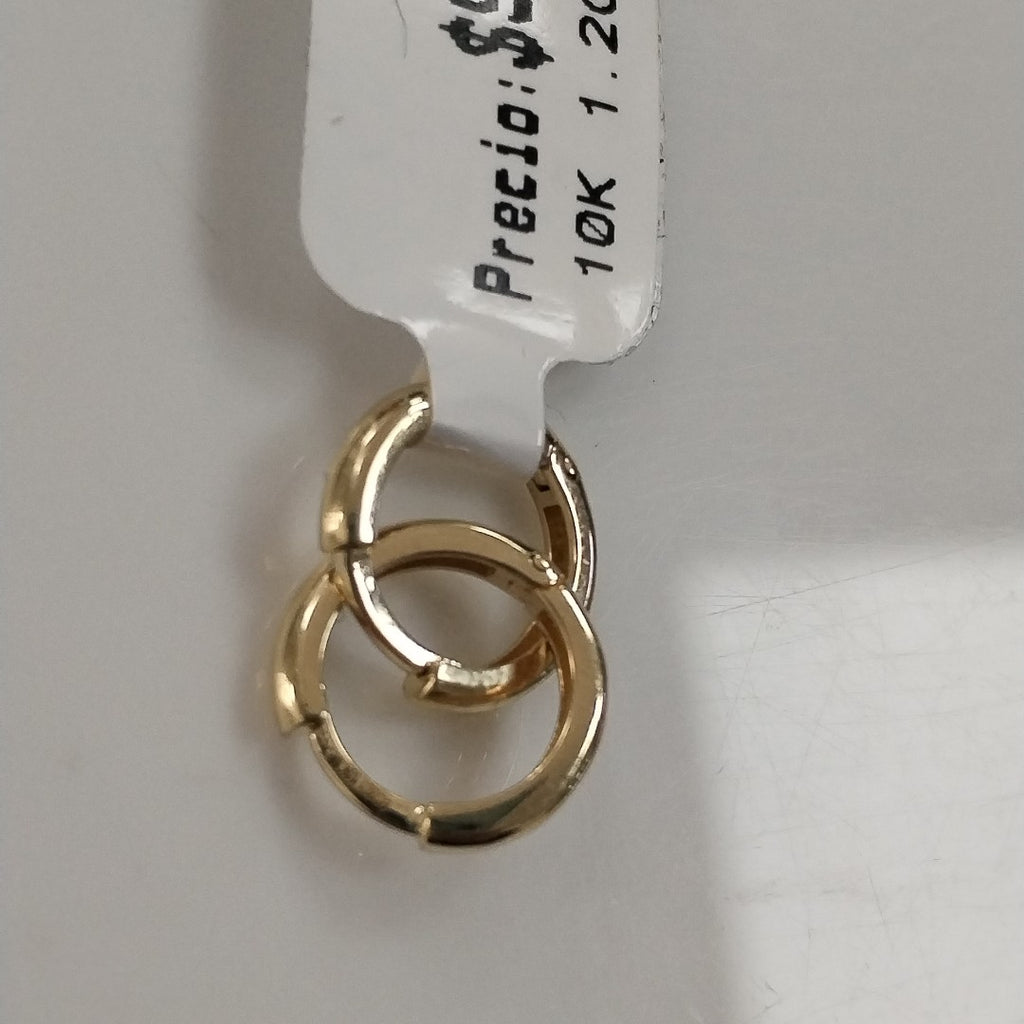 ARETES ARRACADAS LISAS 10K 1.2 GR (NUEVO)