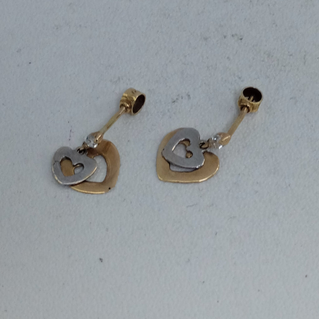 BROQUELES PAR ORO 14 K 0,60 GRMS (SEMINUEVO)