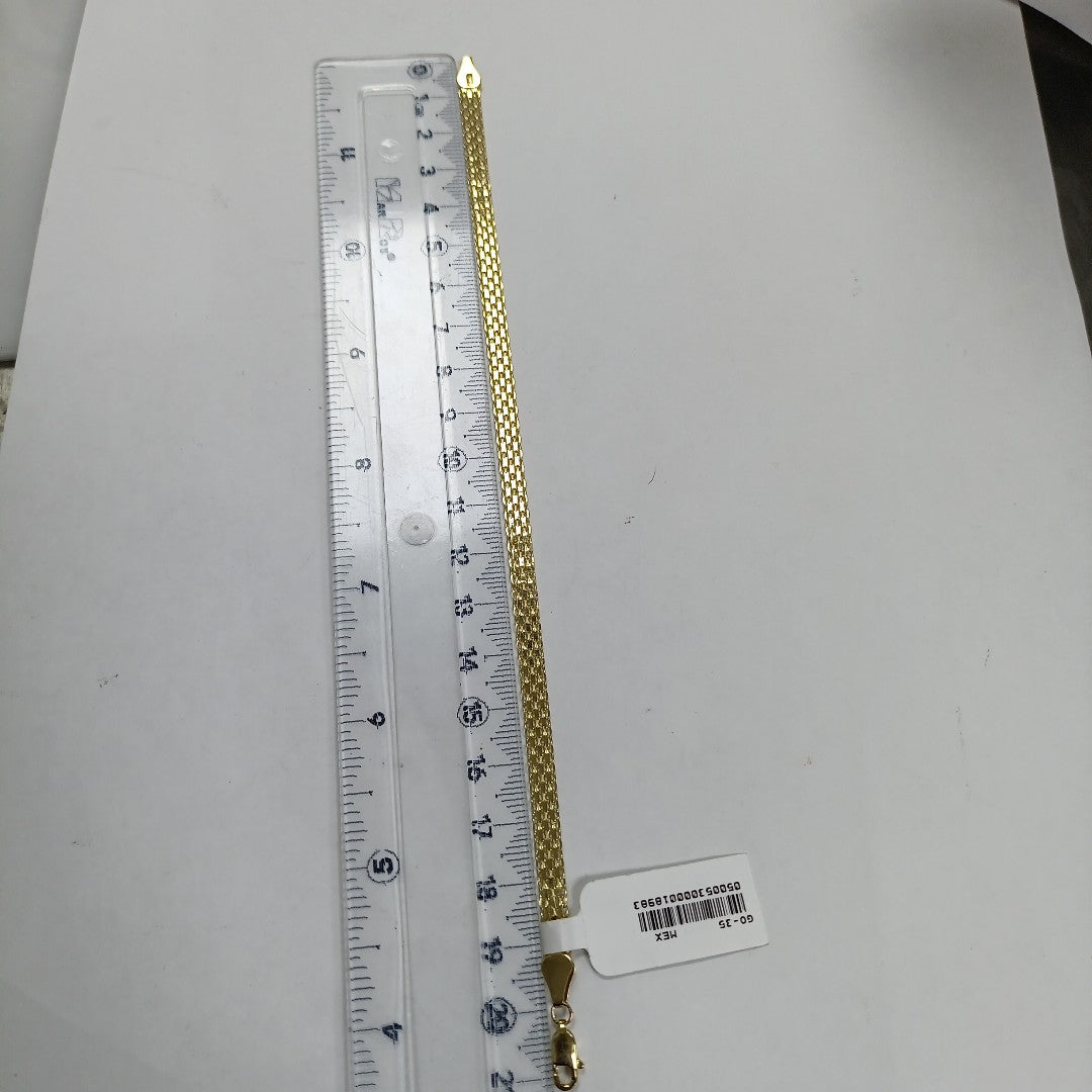 PULSERA ESPECIAL 14K 21 CM 5 GR (NUEVO)