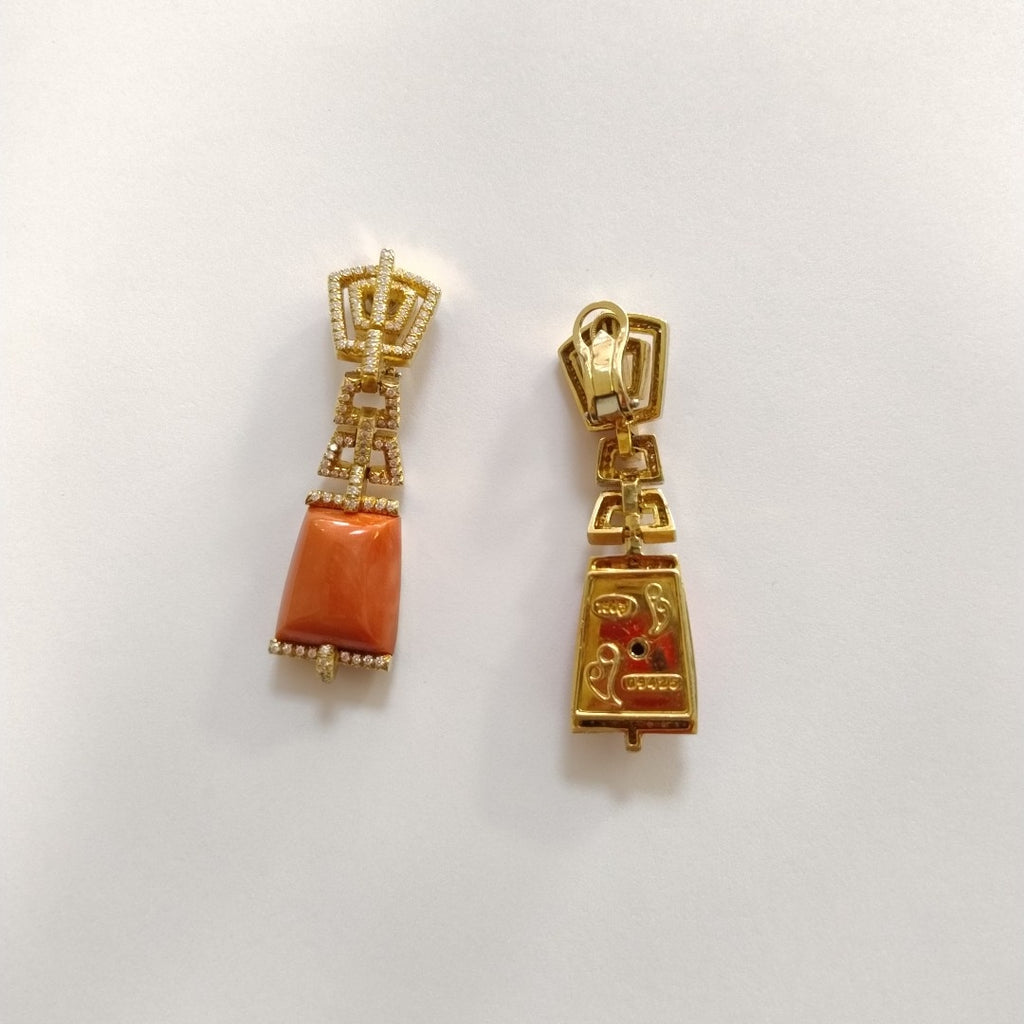 ARETES PAR ORO 18 K 30,40 GRMS (SEMINUEVO)