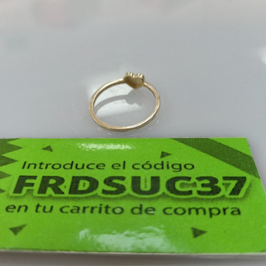 ANILLOS ANILLITO FIG CORAZON 10K TALLA 7 1.1 GR (NUEVO)