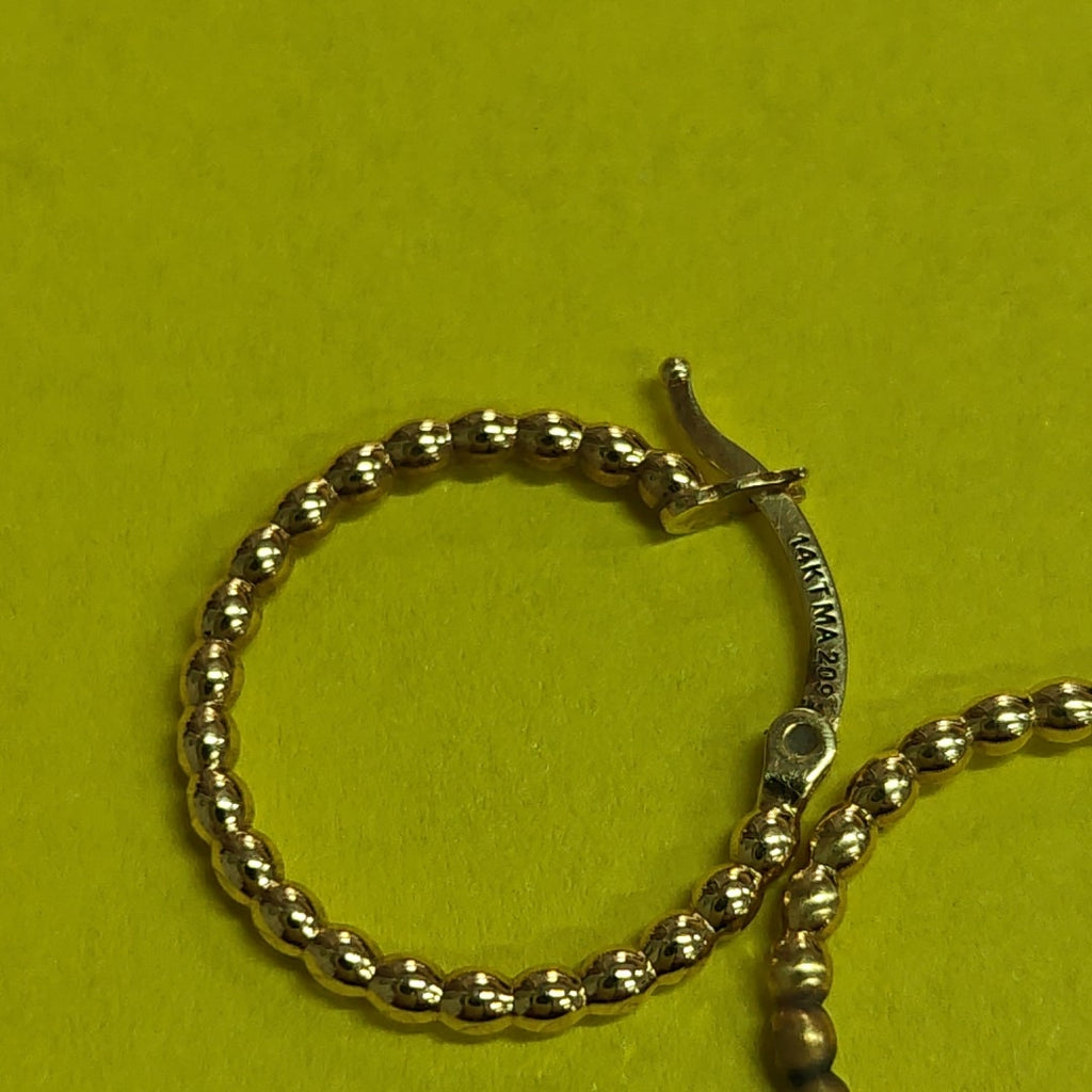 ARRACADAS PAR ORO 14 K 1.7 GRMS (SEMINUEVO)