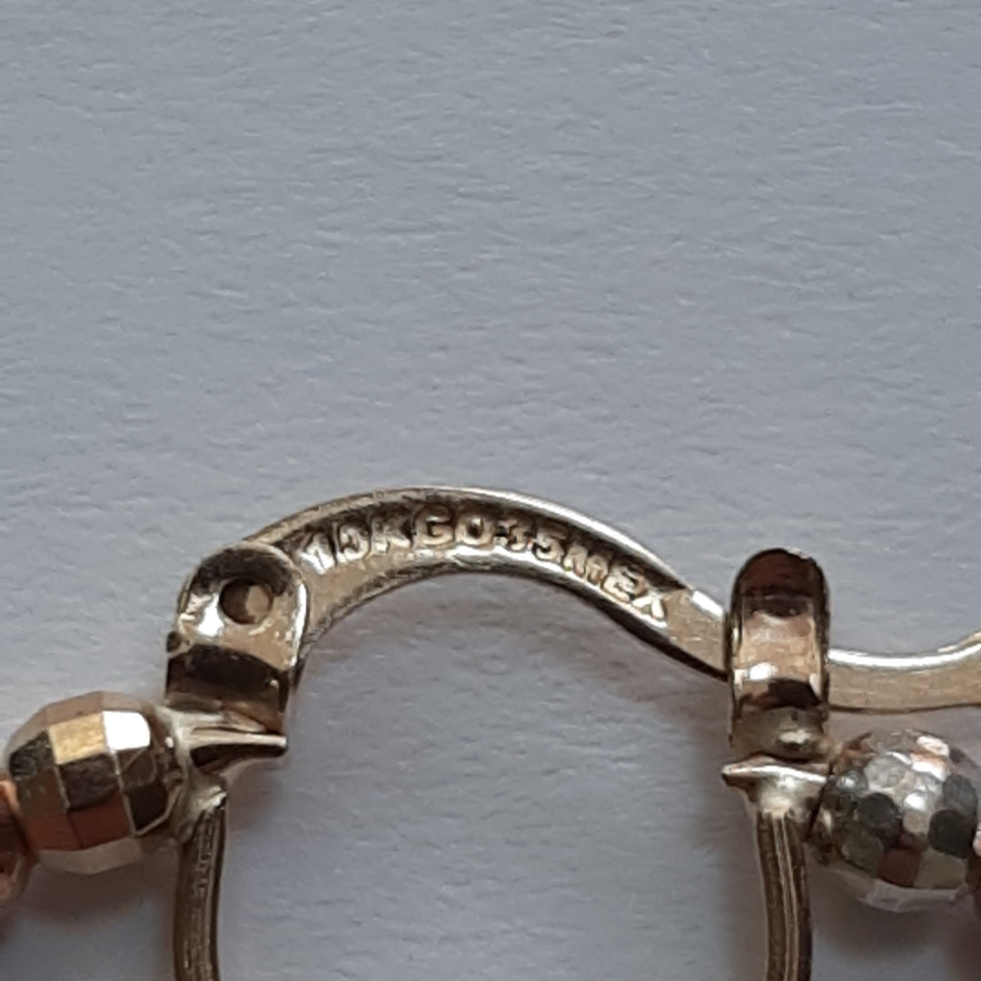 ARRACADAS PAR ORO COMBINADO 10 K 5,90 GRMS (SEMINUEVO)